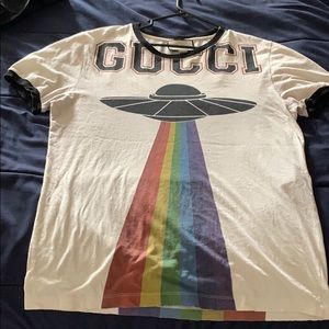 Gucci shirt with baby cotton, with a ufo & a lion